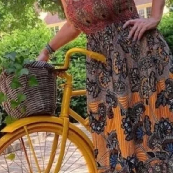 Anthropologie Smocked Maxi Dress - Picture 3 of 7
